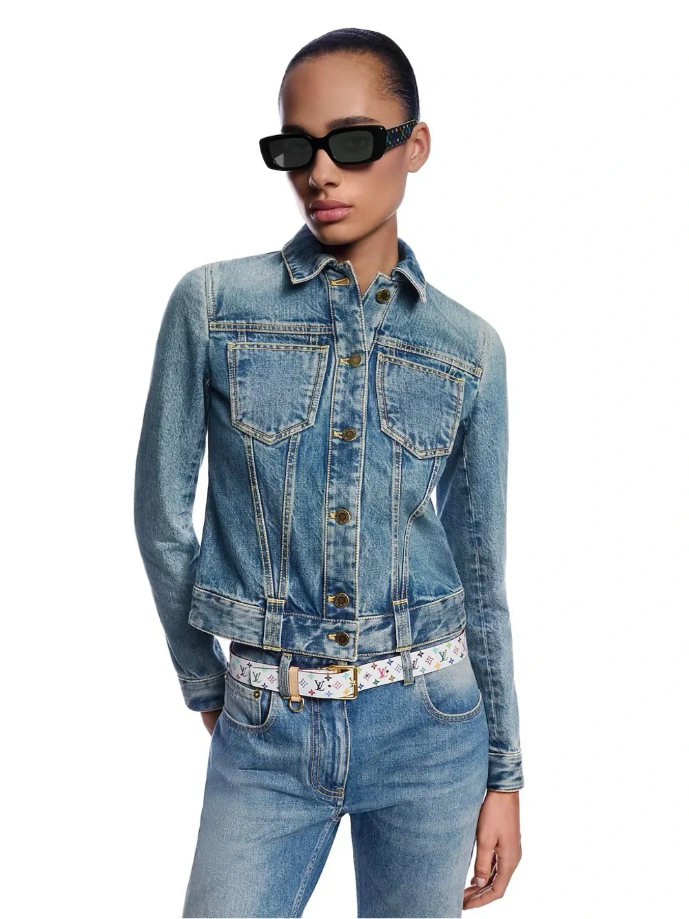 NWT Louis Vuitton x Takashi Murakami - LV D-Ring 30mm belt, size 80cm (32 in)